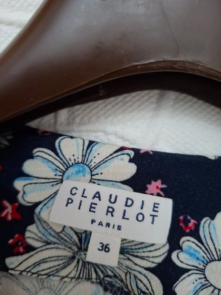 Vestido Claudie Pierlot floral azul