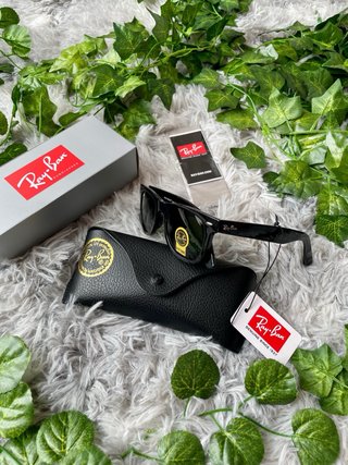 Ray-Ban Wayfarer Negro Lente Azul Sunglasses Sol