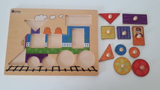 Puzzle madera. Lote 3 puzzles