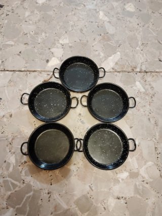 5 Cazuelitas Metálicas Pequeñas