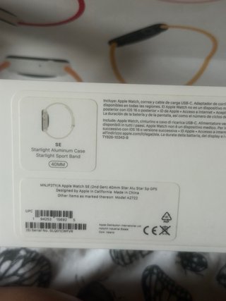 Apple Watch SE + accesorios. Version watchOS 26.5