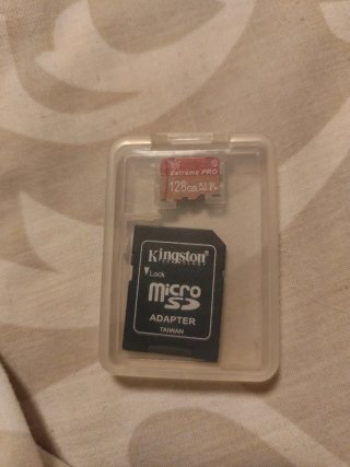 Micro SD Kingston 128GB + Adaptador