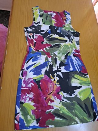 Vestido elástico estampado flamenco