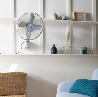 Ventilador de pared Equation plata