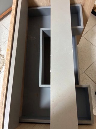Armario de lavabo madera y metal