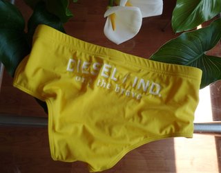 DIESEL Bañador Slip Hombre Amarillo Talla L