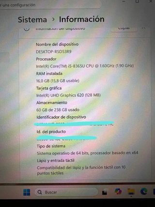 Lenovo Yoga X390 con Lápiz Core i5