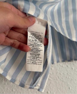 Camisa rayas manga corta Sintesis Talla M