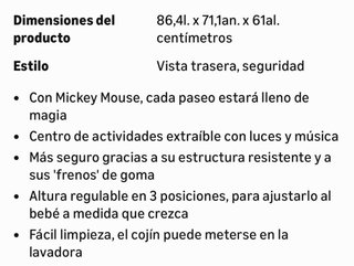 Tacata Andador Mickey