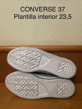 CONVERSE - zapatillas plateadas 37