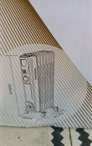 Radiador Aceite 1500W con Ruedas