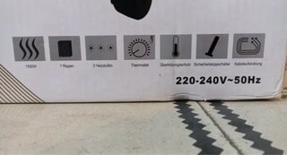 Radiador Aceite 1500W con Ruedas