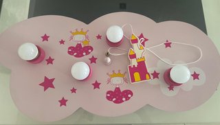 Lámpara Techo Infantil Princesas Nubes