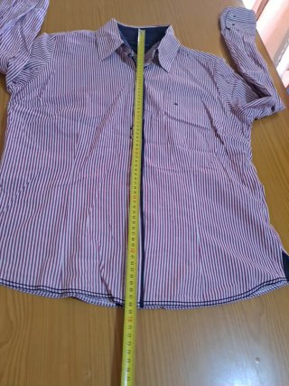 Camisa Tommy Hilfiger Mujer Rayas Rojas y Blancas