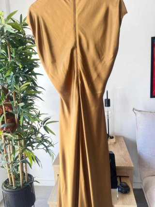 Vestido Dagmar Dourado Viscose Tam 34