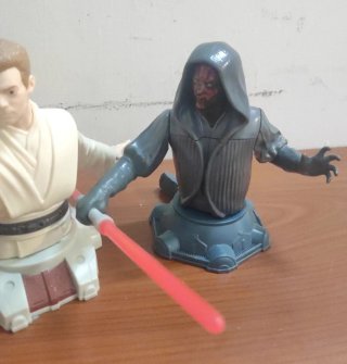 Star Wars Action figure Darth Maul e Obi-Wan Kenob
