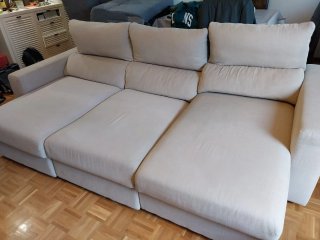Sofá de 3 plazas con chaiselongue ESKILSTUNA de IK