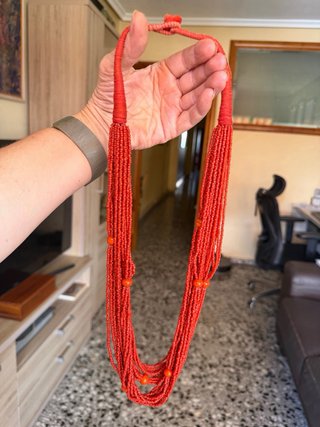 Collar Vintage Coral Años 70