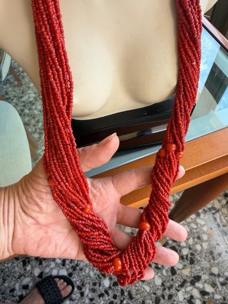 Collar Vintage Coral Años 70
