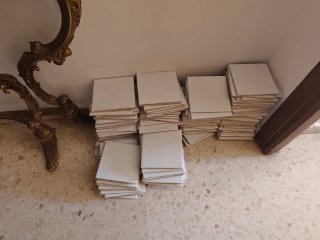 Azulejos blancos 15x15 cm (regalo)
