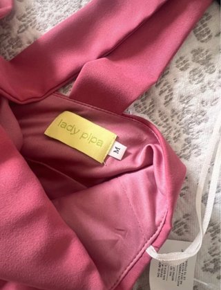 Vestido fiesta largo Lady Pipa rosa T.M