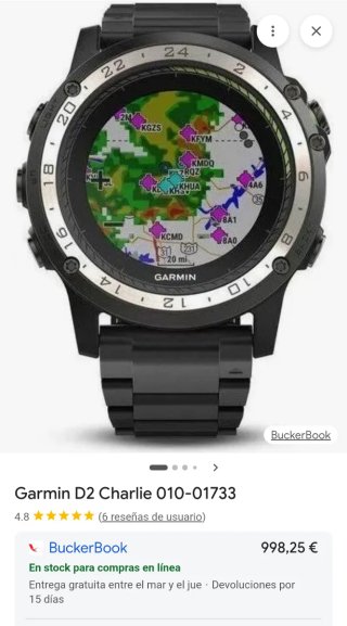 Garmin D2 Charlie Zafiro Titanio