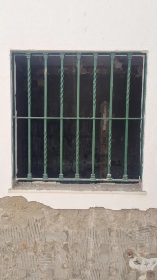 Reja de forja verde