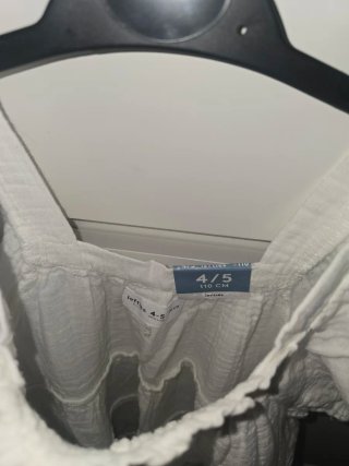 Vestido blanco niña 4/5 años