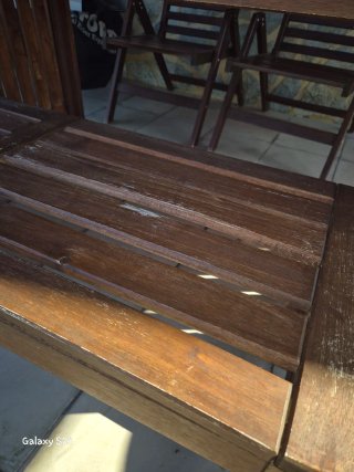 Conjunto de jardín madera acacia