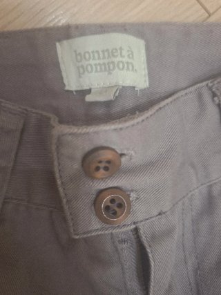 Pantalón chino gris Bonnet à Pompon 4 años
