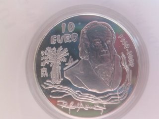 Moneda 10€ Rafael Alberti 2002