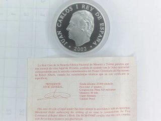 Moneda 10€ Rafael Alberti 2002