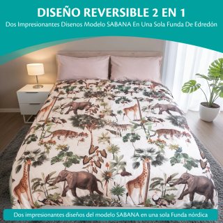 Funda Nórdica Reversible 3 Piezas 150cm