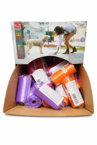 39 rotoli sacchetti igienici cane Happy Pet