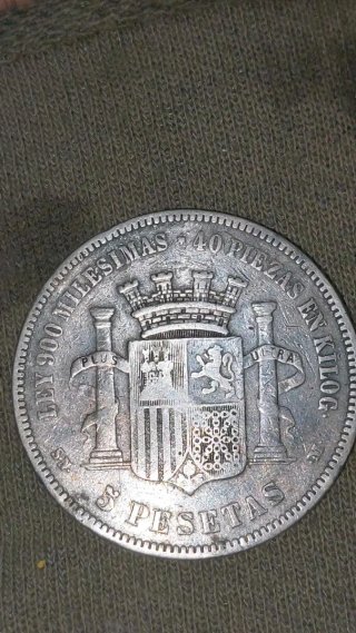 Moneda 5 Pesetas 1870