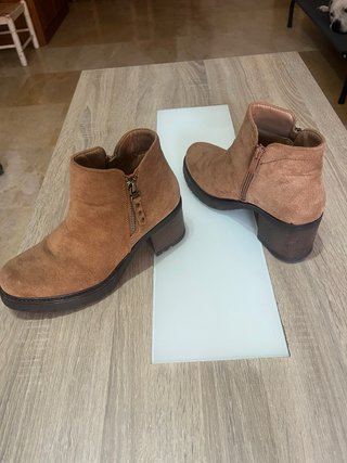 Botines Beige/Marrón