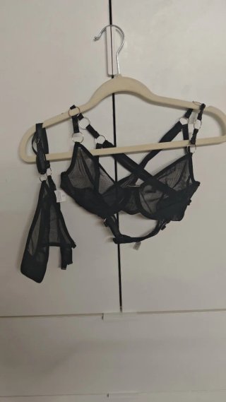 Conjunto lencería sexy negro S