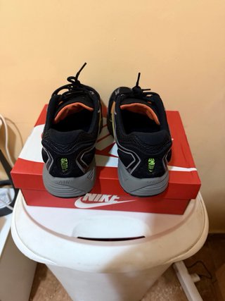 Zapatillas Nike Air Pegasus Wave Negras Naranja