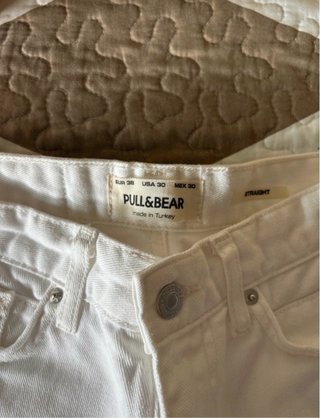Pantalón vaquero corto blanco