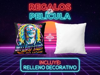 Cojín Beetlejuice 45x45 Tim Burton Retro VHS