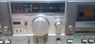 Technics M202 Deck Cassette Doppio Argento