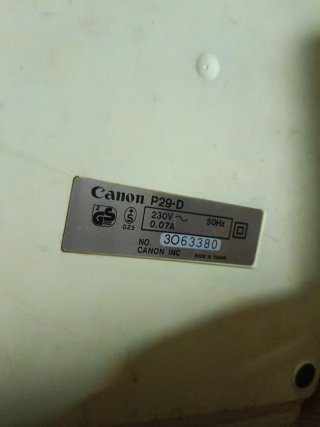 Calculadora Canon P29-D