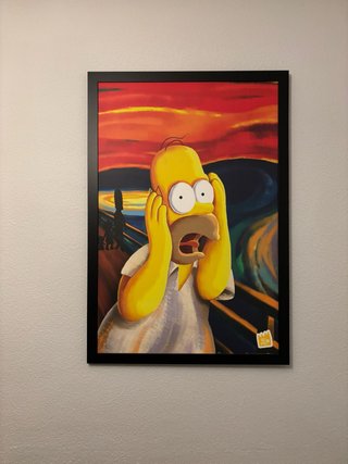 Cuadro Homer Simpson El Grito