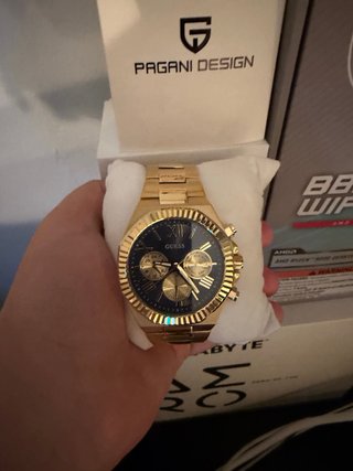 Reloj Guess Oro Negro Nuevo