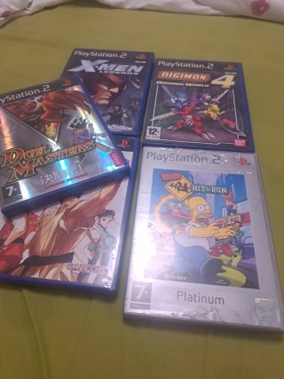 Lote 4 Juegos PS2: X-Men, Digimon, Duel Masters, S