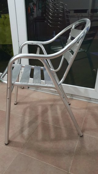 Sillas terraza aluminio doble tubo