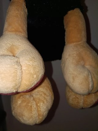 Peluche Mono Negro y Beige
