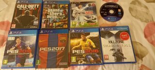 Consola PS4 Fat + 8 juegos