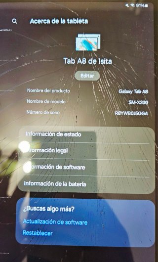 Samsung Tab A8 Negra