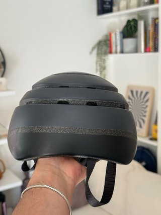 Casco Closca Plegable Negro gris